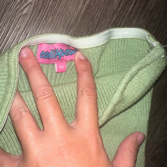 EDIKTED Sweetheart Strapless Rib Knit Minidress - Picture 9 of 10